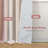 Boho Linen Blackout Curtains Double Layer Thermal Insulated Farmhouse Vintage Geo Retro Square Printed Pattern Lined Drapes for Living Room Bedroom Back Tab 2 Panels-718625213-716455661