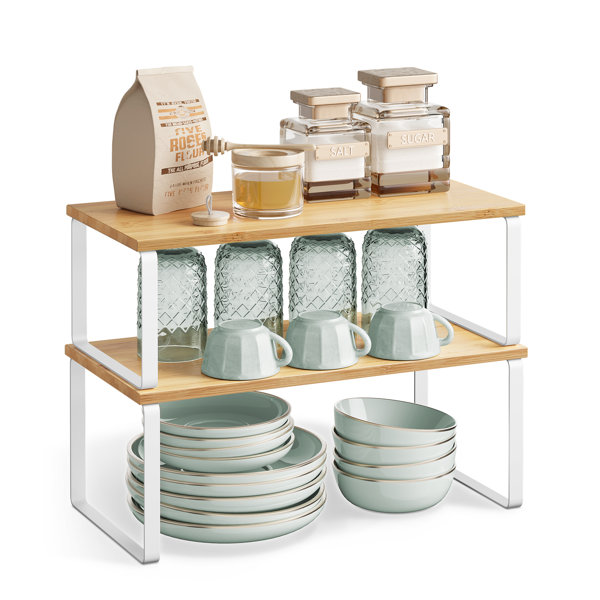Stackable Cabinet Organizer Shelf (Set of 2)