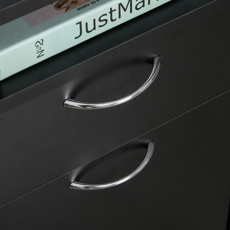 Armoire de rangement pour bureau personnel, Noir