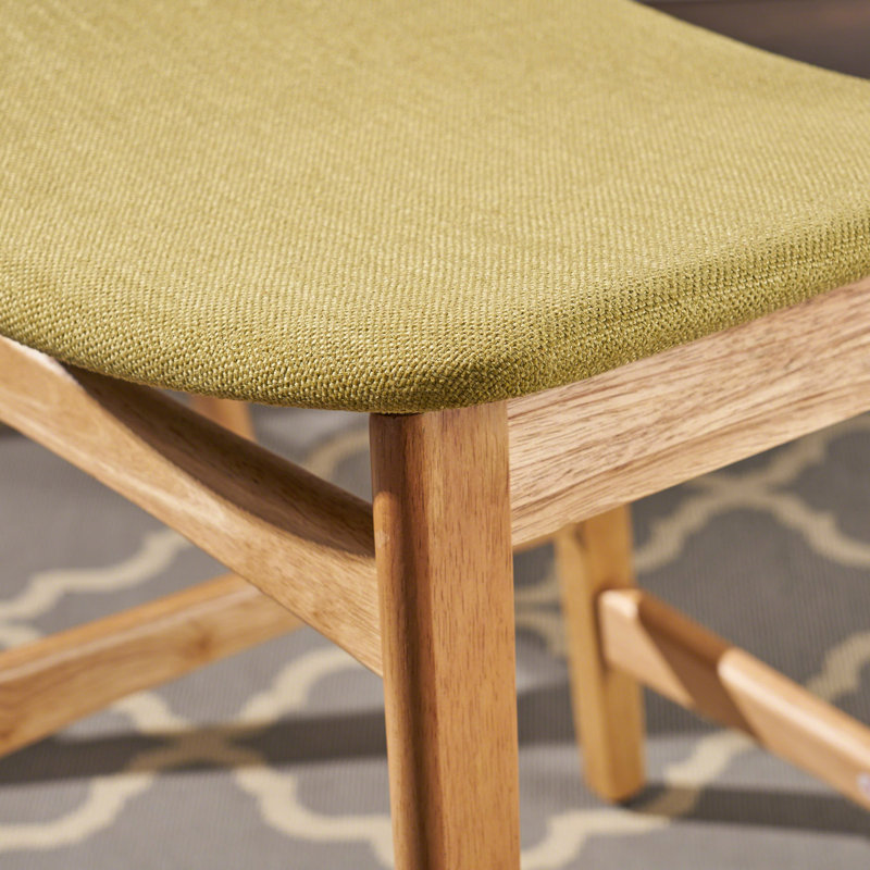 Tabouret de comptoir 24 po Fitz, Thé vert, Chêne