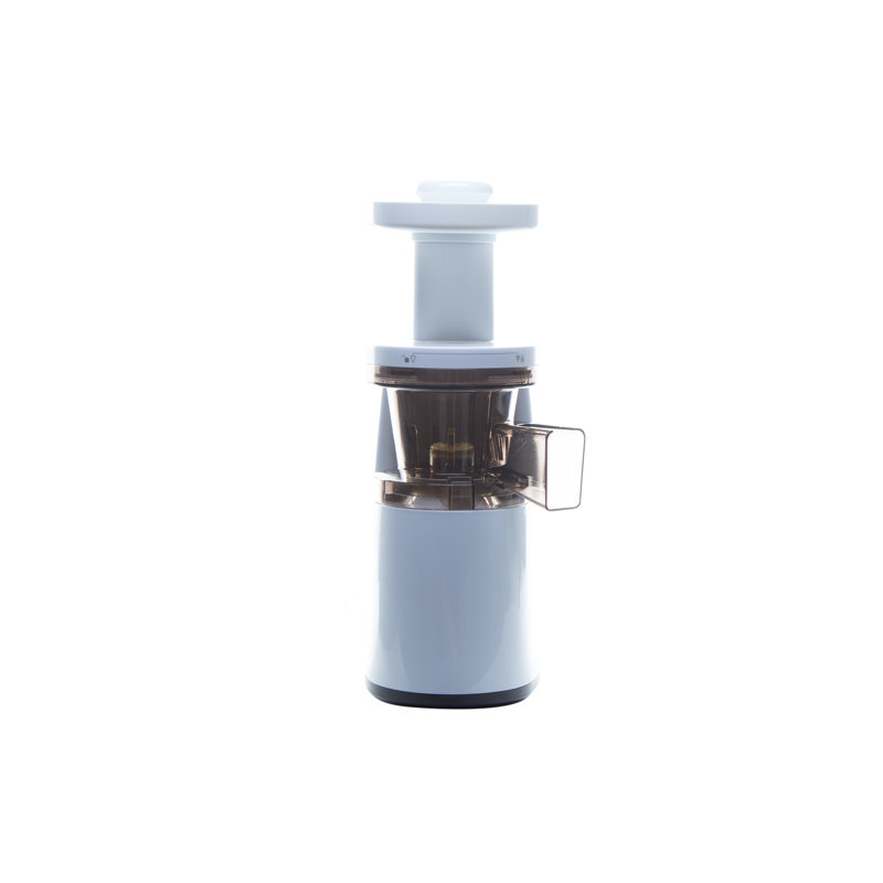 White Electric Slow Masticating Juicer with Reverse Function