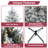 Rustic Snow-Covered Pre-Lit Christmas Trees with Warm Lights & Metal Stand, Sizes from 4.5 ft to 9 ft-1058304428