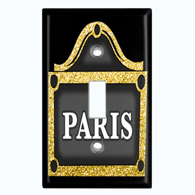 Patterned 1 - Gang Toggle Light Switch Standard Wall Plate