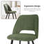 Velvet Upholstery Dining Chairs, Separate Legs, Adjustable Feet-2071207360-2071207367