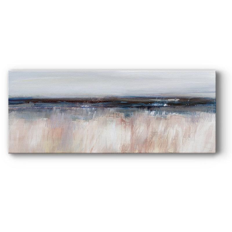 Marée à l'aube sur toile, H 20 po x l 50 po x P 1,5 po