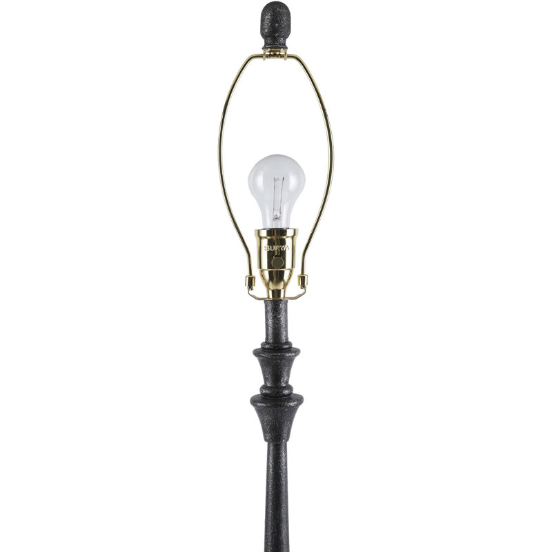 Alecs Accent Floor Lamp, Beige