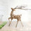 Grande sculpture en bois de cerf de 50 po de hauteur avec lumière DEL, décor de chevreuil sur pied pour les familles, les endroits pittoresques et les vitrines
