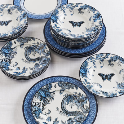 Ensemble de 4 assiettes en porcelaine Marchesa Monarcha