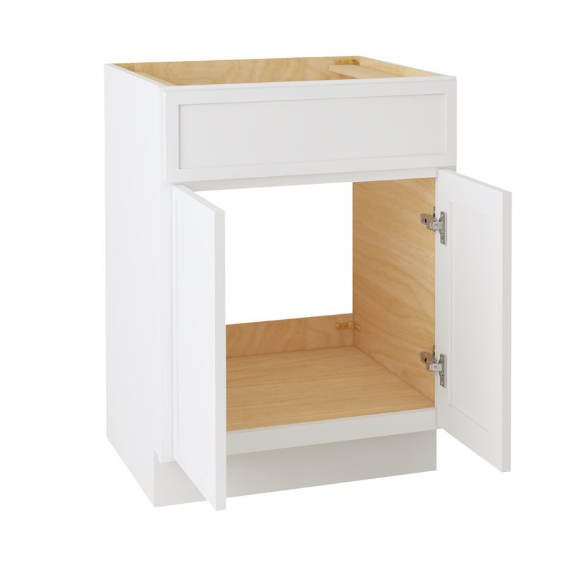 24'' Single Bathroom Vanity Base Only, White