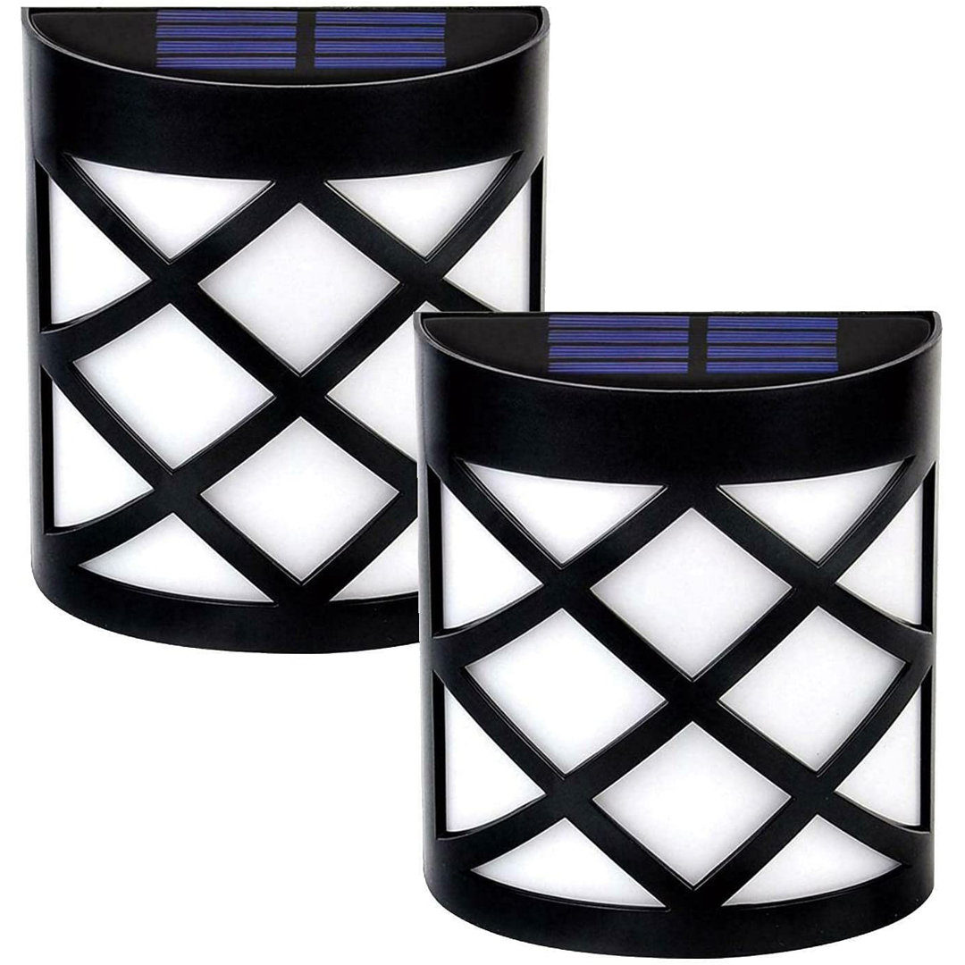 Fairlady Black 16Cm H Solar Powered Integrated LED Outdoor Bulkhead Light