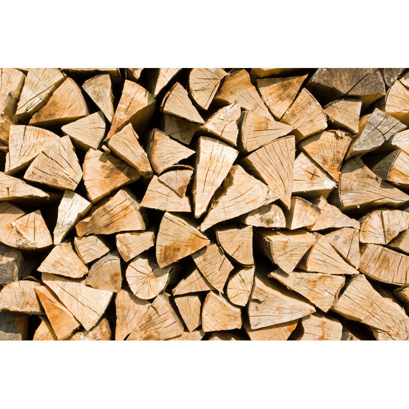«Stack of Firewood» par Elxeneize - photographie sur toile tendue, H 24 po x l 36 po