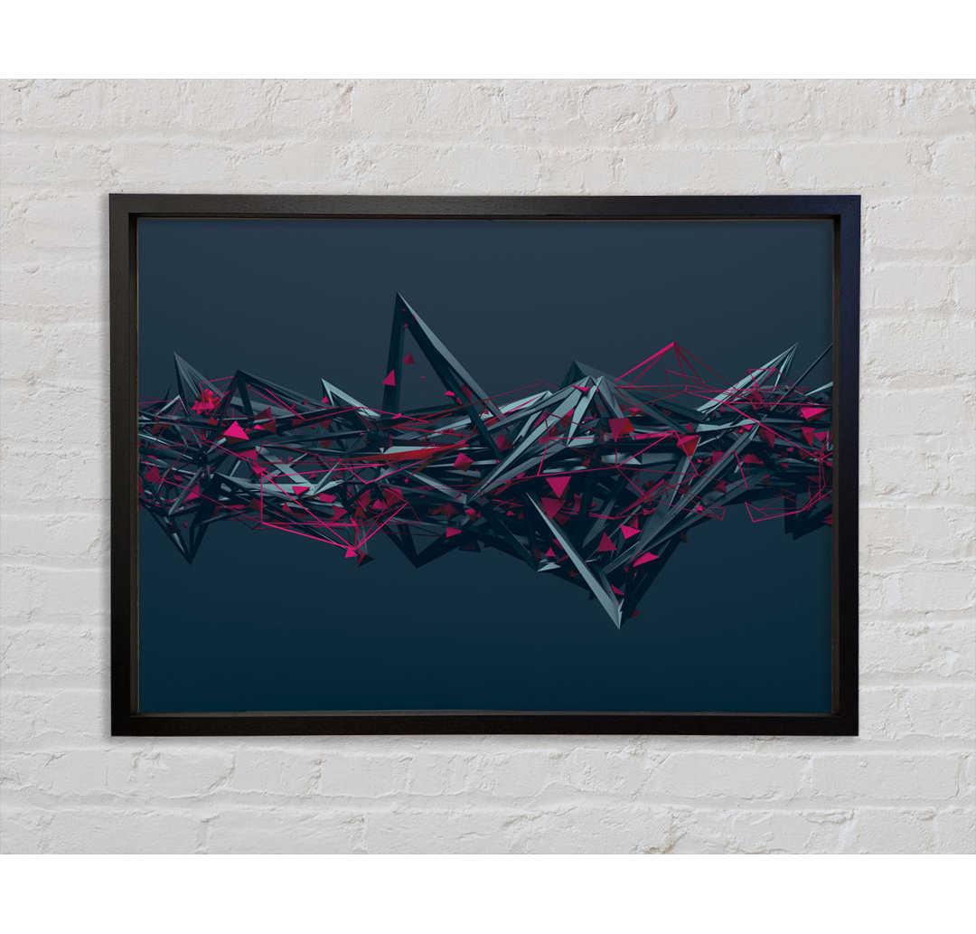 Sharp Spikes Of Shape - Single Picture Frame Kunstdrucke auf Leinwand