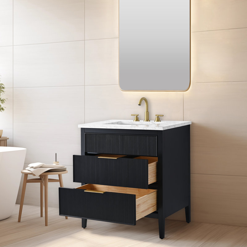 Emma 30" W Single Vanity, Black