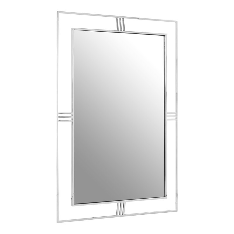 Reardon Solid Wood Flat Wall Mirror