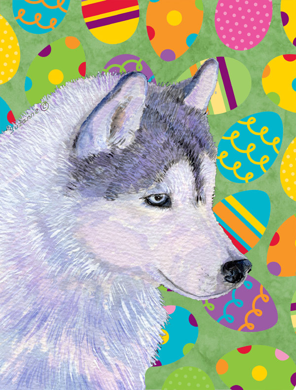 Drapeau de jardin Atara, Husky sibérien