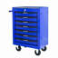 Coffre à outils roulant en métal avec 7 tiroirs, armoire à outils 20 po avec glissières à roulement à billes, coffre à outils en acier