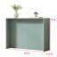 Console rectangulaire en bois avec panneau ondulé sculpté, table d'entrée ou de canapé moderne pour le salon ou le couloir-2122984646
