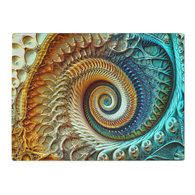 Fractal Pattern Vol.4  Glass Chopping Board