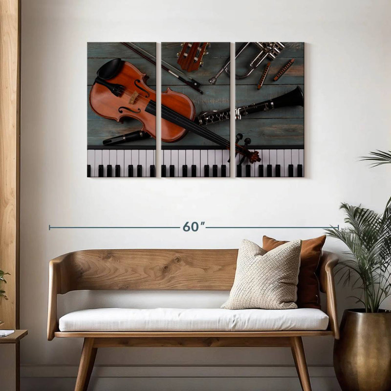Abarca Various Musical Instruments, 28" H x 45" W
