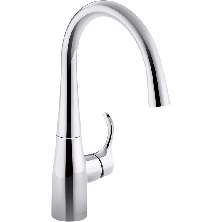 Simplice Single-Handle Bar Sink Faucet, Secondary Faucet with High-Arch Swing Spout