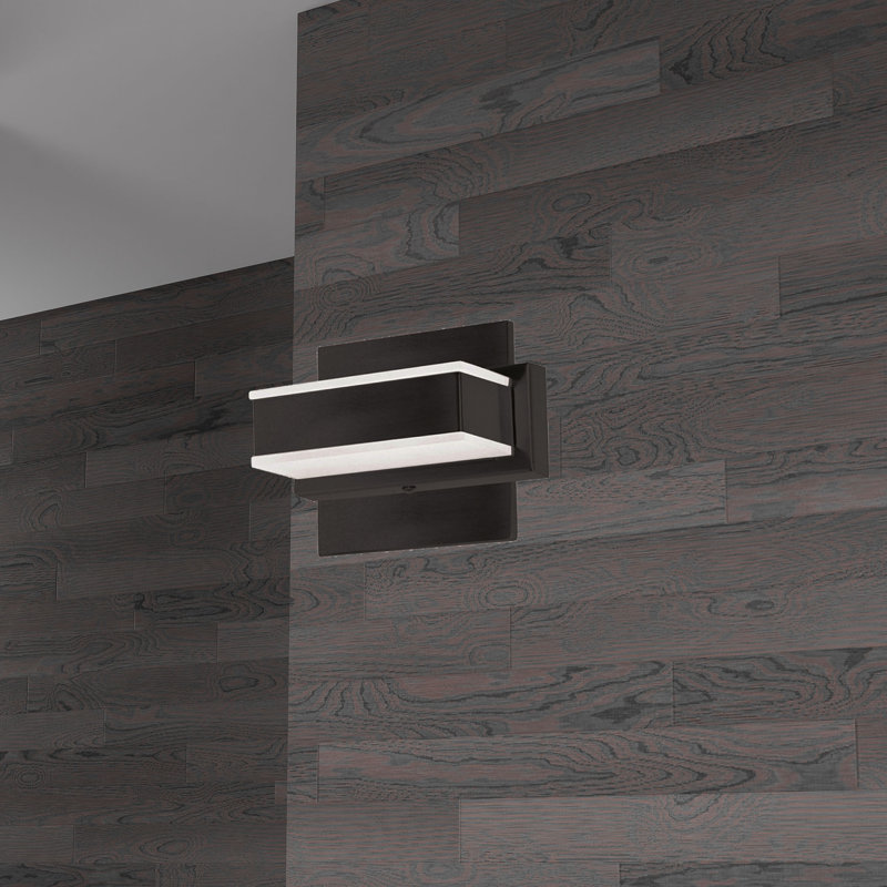 Viola 1 Light LED Wall Vanity Light, Black