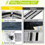 Très grand abri d'extérieur 8 pi x 8 pi, renfort géométrique imperméable, installation rapide, circulation d'air pour les sangles de fixation coupe-vent multifonctionnelles, sol renforcé