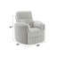 Fauteuil inclinable oscillant avec pivot, siège à ressorts ensachés et accoudoirs courbés élégants pour un confort et un style ultimes