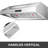 VEVOR Stainless Steel 0.01 CFM Range Hood with Baffle Filter-88860271