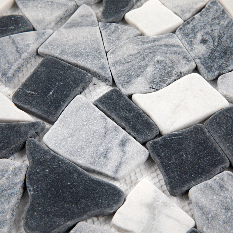 1.5" x 2" Marble Rocks Mosaic Wall & Floor Tile