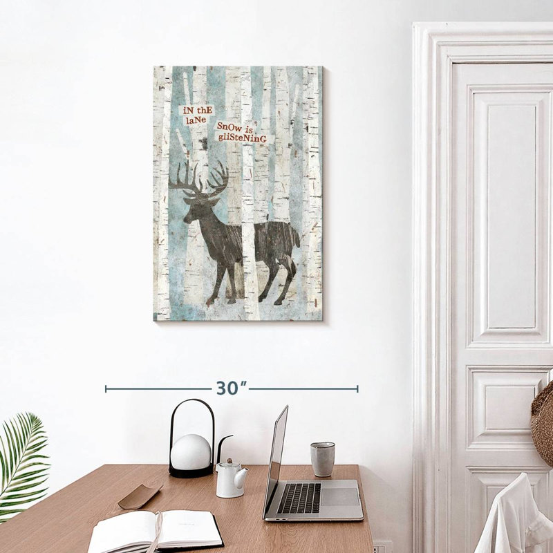 Cerf Brampt Winter Wonderland I, H 30 po x l 20 po