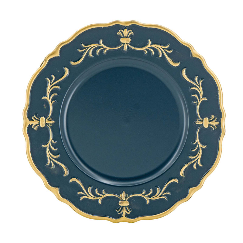 Paquet de 8 assiettes de présentation en plastique, P 13 po