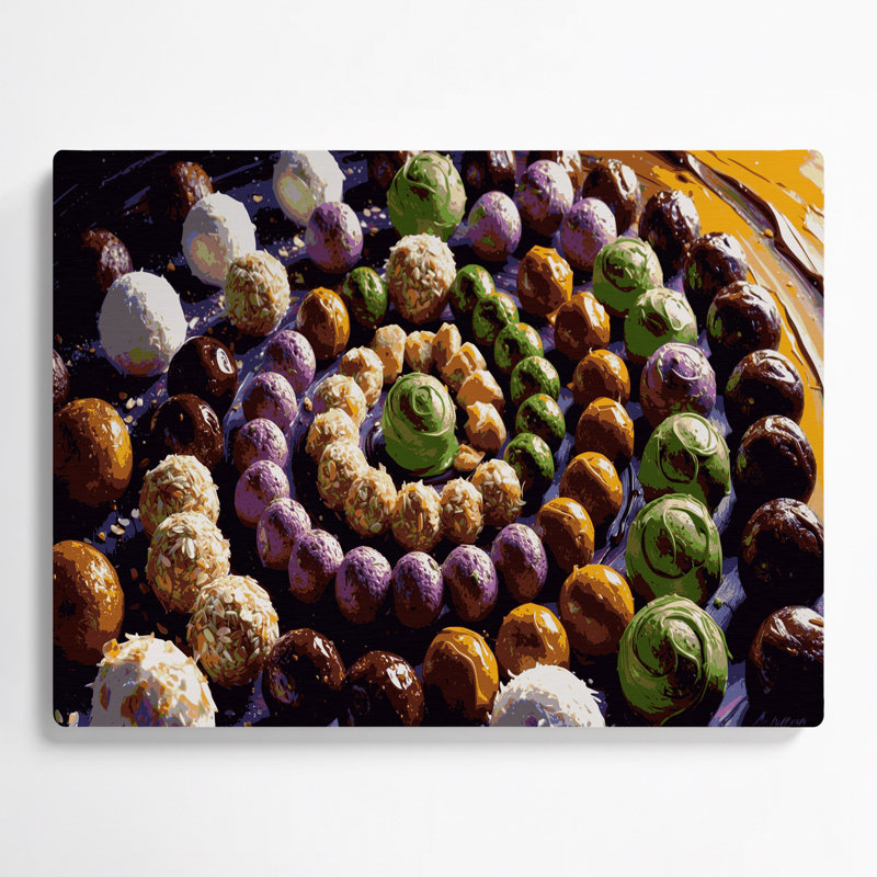 Desserts boules d'énergie en métal brun, H 11 po x l 14 po