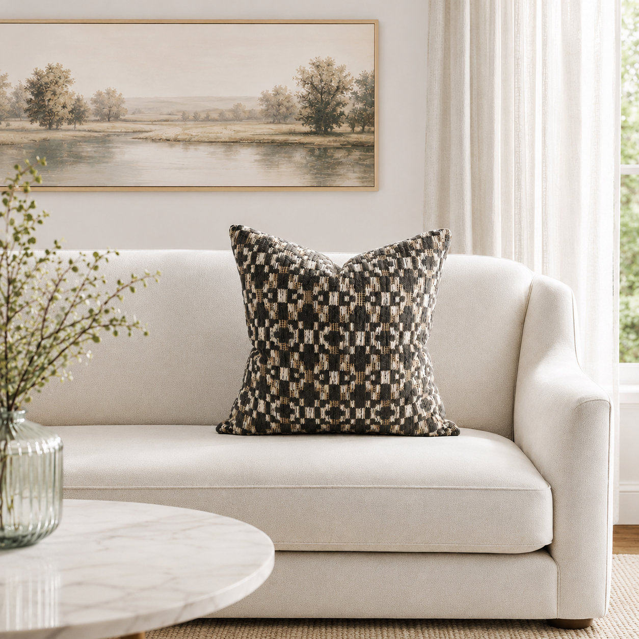 Fraser Throw Pillow, 24x24, Forest
