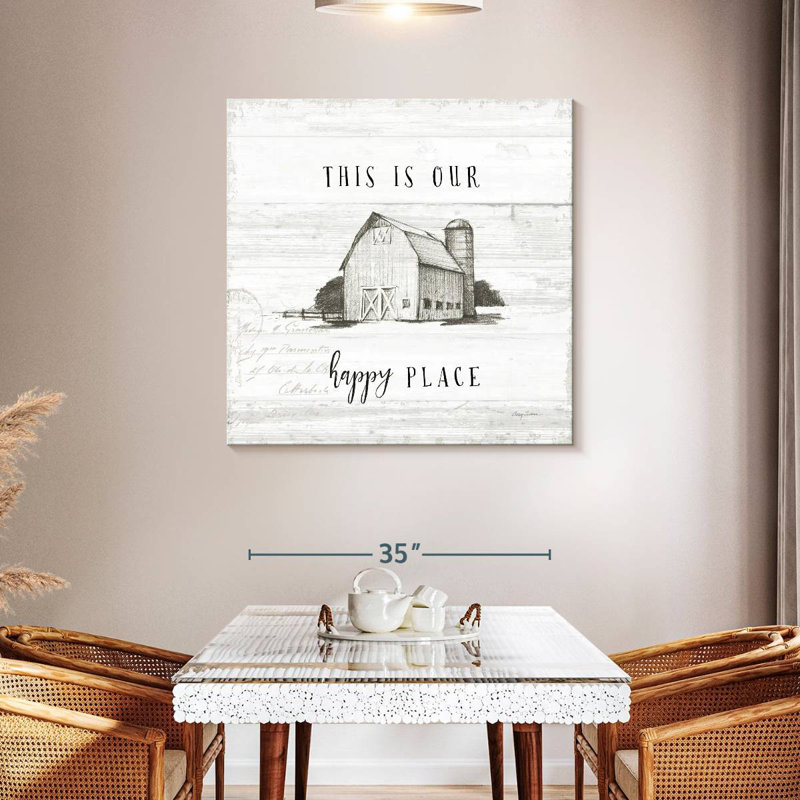 Plaque murale Khylige Farm Life I Shiplap, H 39 po x l 39 po