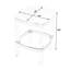 Tabouret de comptoir en acrylique et simili cuir H 24 po Riverton-684421303
