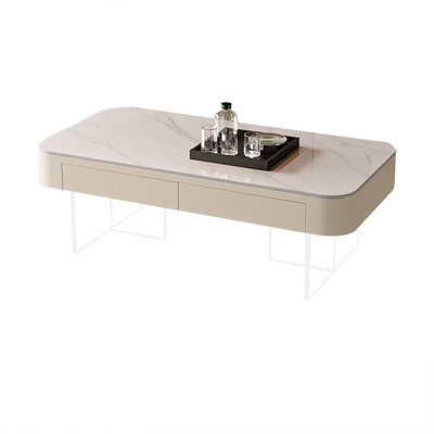 Stone Rectangular Coffee Table