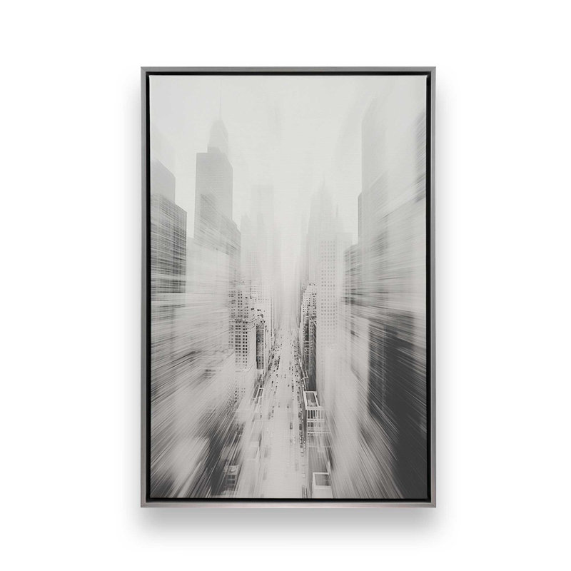 Pulsion urbaine, H 18,75 po x l 12,75 po x P 1,75 po, Cadre flottant en chrome poli