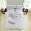 Ensemble de literie pour très grand lit Crystal Beach, ensemble d'édredon matelassé 100% coton, style coquillage bleu côtier pour la maison