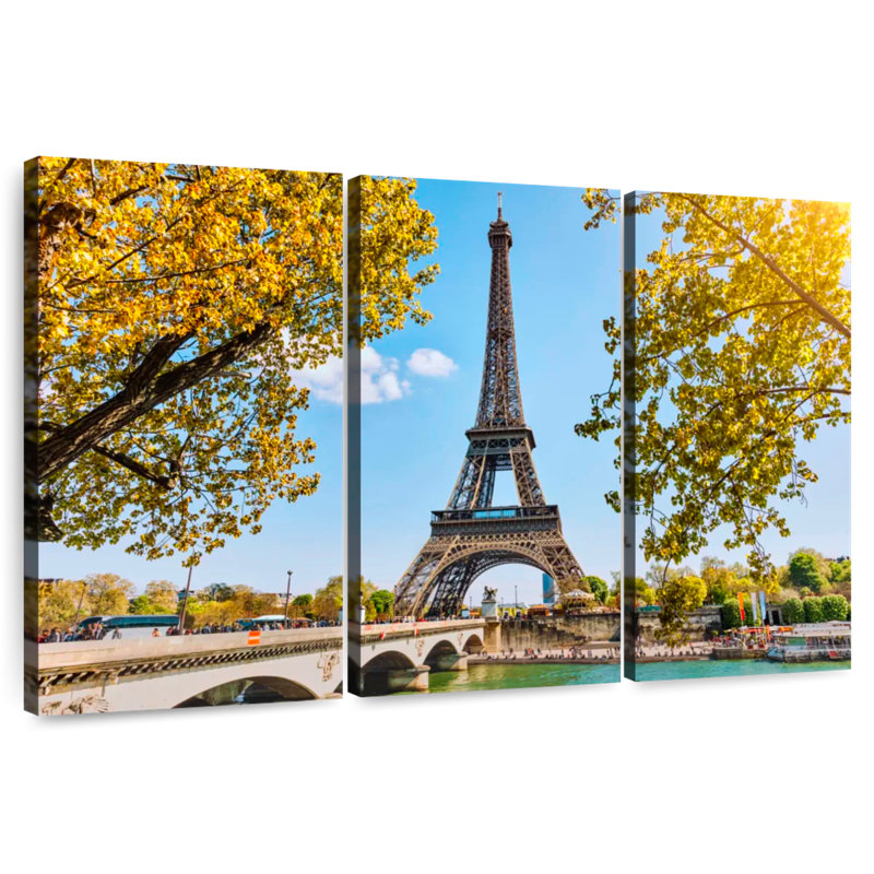 Nicci Paris Eiffel Tower In Spring, 32" H x 50" W