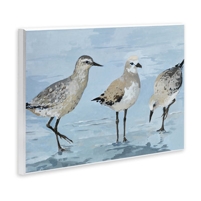 Sandpipers Beach Coastal Scene Wall Plaque, design by Lorenzo Collective