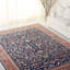 Tapis bleu marine / beige tissé à la machine Ralph Lauren-49787261