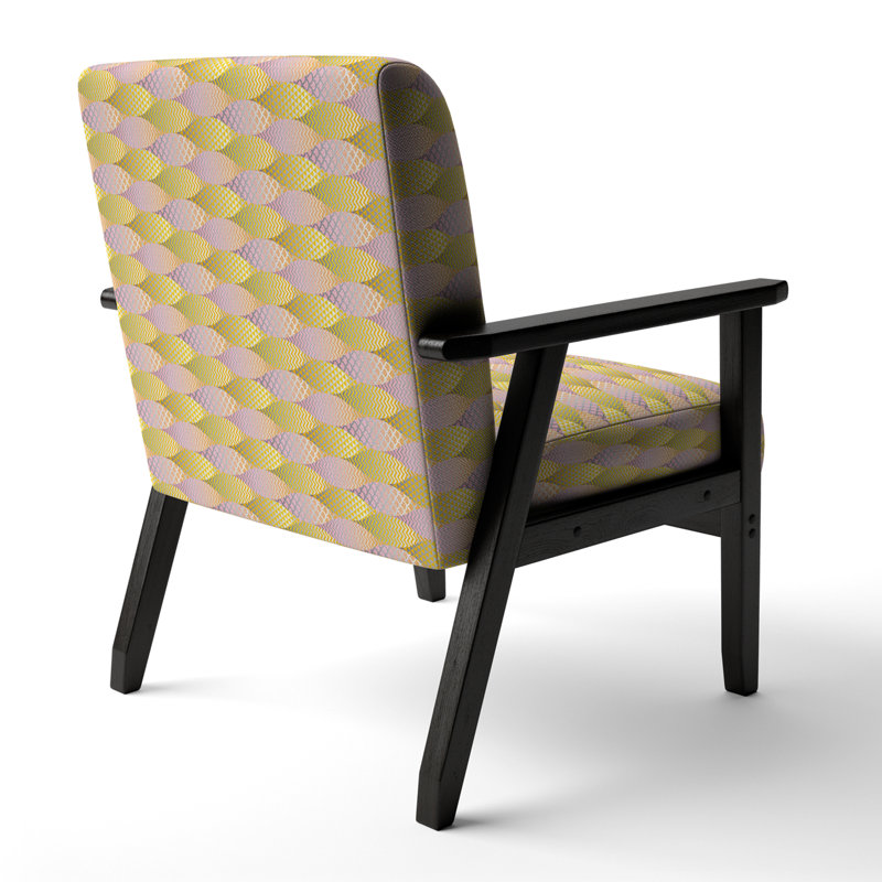 Abisoye - Fauteuil d'appoint rembourré Mid-Century
