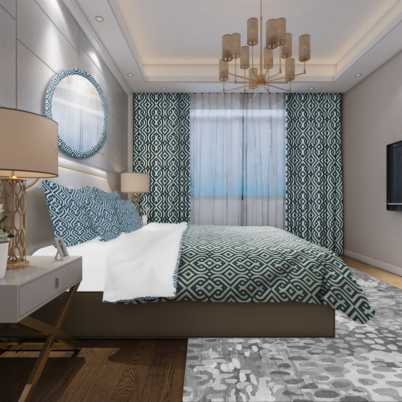 Ensemble de housse de couette scandinave, Housse de couette très grand + 2 taies décoratives