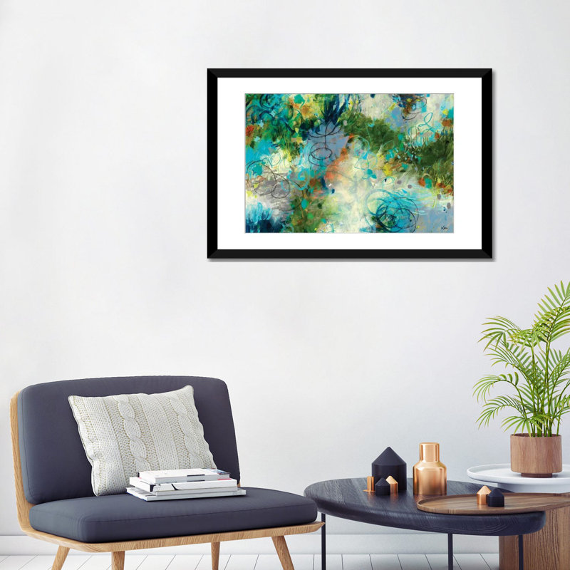 « touch the sky », impression sur toile, Papier d'art encadré noir, H 24 po x l 32 po x P 1 po, Blanc