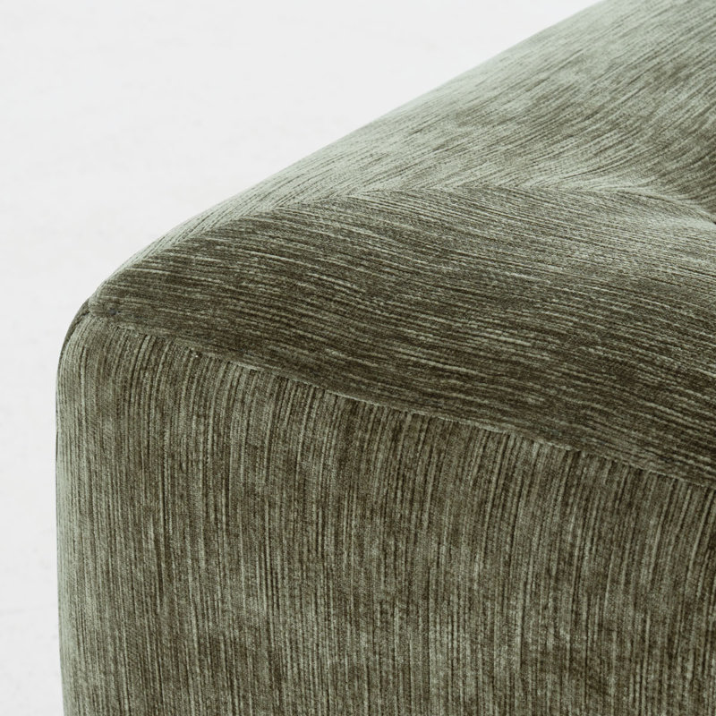 Canapé modulaire Chenille , Olive Green, H 25 po x l 99,5 po x P 63,5 po