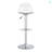 Modern Minimalist Bar Chairs And Bar Stools. Can Rotate 360 ° And Adjust Lifting. PET Backrest And PU Seats. Set Of 2. Suitable For Bars, And Front Desk Cashiers.-659647493