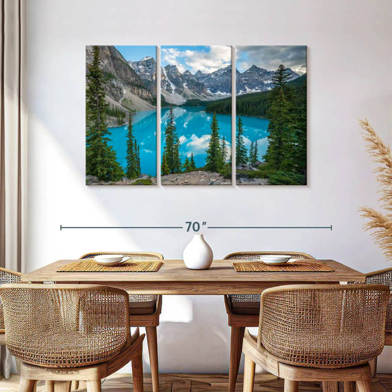 Alvord Scenic Moraine Lakeside Mountains, H 36 po x l 57 po