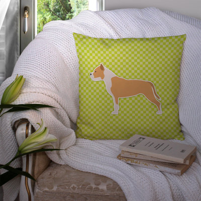 Coussin décoratif intérieur/extérieur staffordshire bull terrier