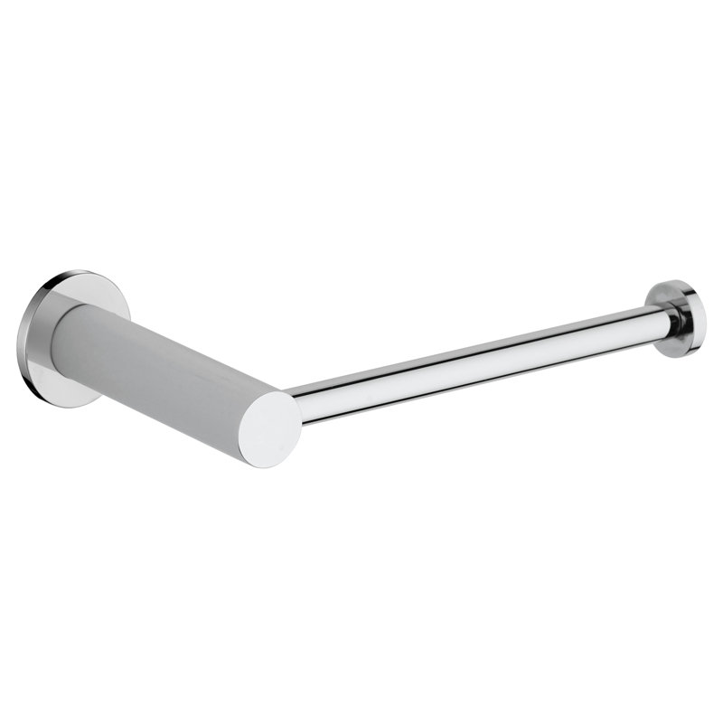 Porte-papier hygiénique mural rond, Chrome