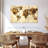 " Rustic World Map " by Tess P 3 - Pieces-127804253